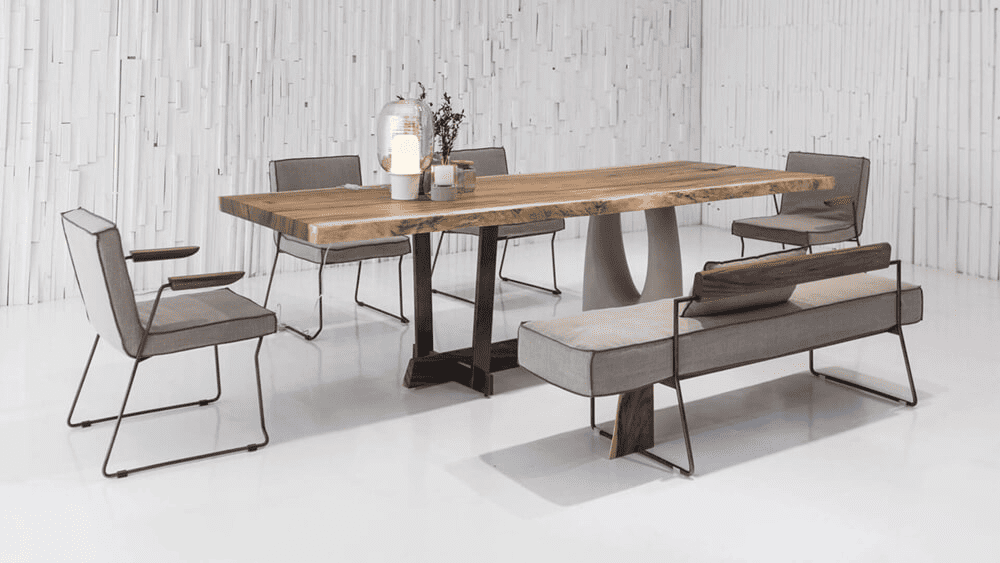 DAaZ合歡木餐桌與餐椅整理組合  －實木餐桌