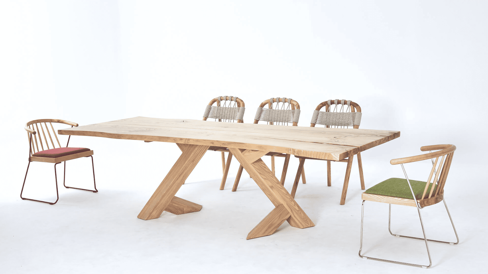7101白蠟木餐桌  －實木餐桌