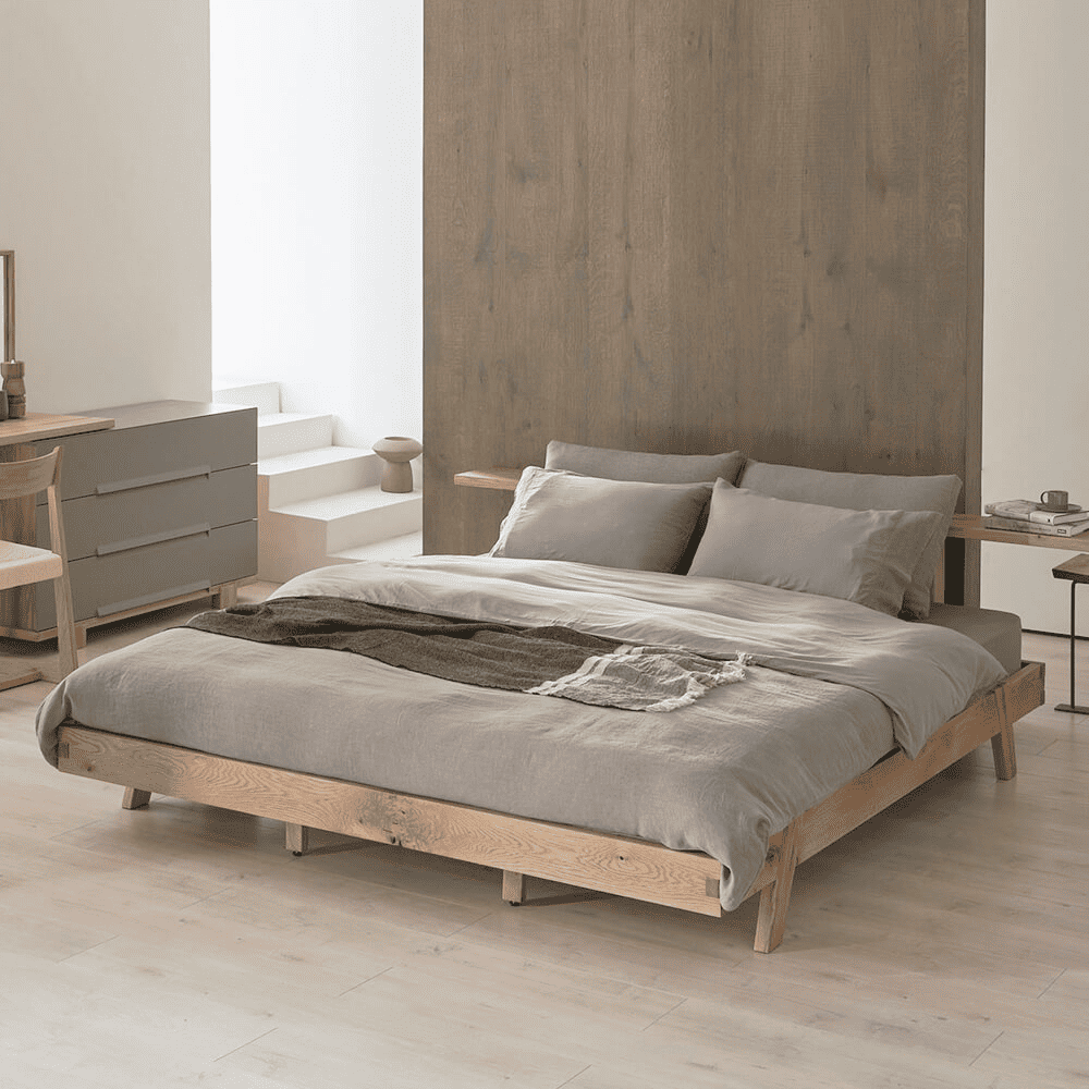 大型家具賣場　連鎖家具店　平價傢俱　床架推薦品牌 　DAAZ實木家具　白橡木床台